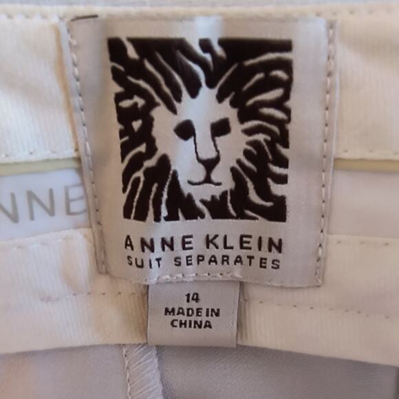 Ann Klein Modern Pant Women's Sz 14 Gray Mid Rise Flared Leg Career Professional - Picture 2 of 15